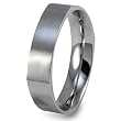 CLOSEOUT! Satin Finish Square Stainless Steel Ring 6MM (Sizes 7 - 14)