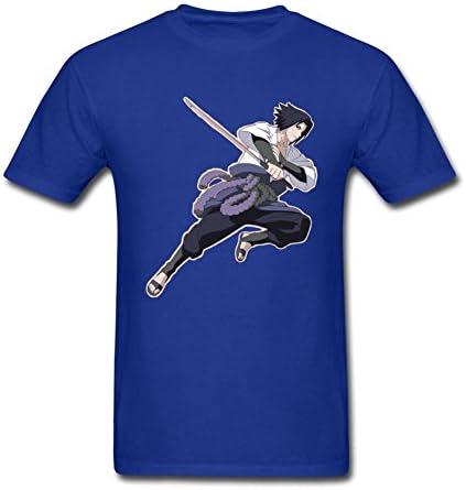 WUJIXIAN Men's Naruto character T Shirt XL Royal Blue