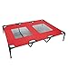 Pet Bed, PYRUS 48 x 35.8 x 6.7 inches Pet Camp Bed Steel-Framed Travel Bed Pet Gear Cot for Cat/Dog