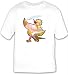 T-shirt with reading, poet, poetry, cartoon, bird, animal
