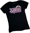 Xena: Warrior Princess TV Show Logo Crop Sleeve Fitted Juniors T-Shirt