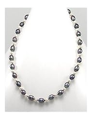 Mixed Colors Fresh Water Pearls Necklace In Brass
