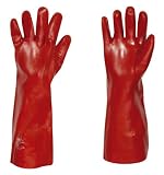 1 Paar PVC Handschuhe 45 cm rot EN 388 stronghand® Columbia EN 420:1994, EN 388:1994