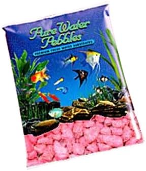 Pure Water Pebbles Neon Pink Aquarium Gravel - 5 lbs - Non-Toxic, Colorfast, Vibrant Substrate for Aquariums, Terrariums, Ponds & Crafts