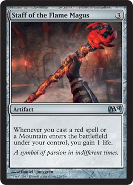Magic: the Gathering - Staff of the Flame Magus (220/249) - Magic 2014