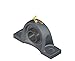 Sealmaster MSPD-43 Pillow Block Ball Bearing, Non-Expansion Type, Medium-Duty, Regreasable, Double Setscrew Locking Collars, Felt Seals, Cast Iron Housing, 2-11/16" Bore, 3-3/4" Base to Center Height, 10-3/4" Bolt Hole Spacing Width