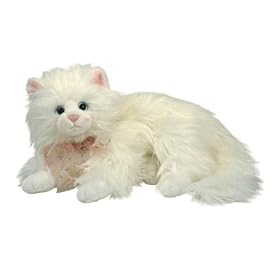 TY Classics Kit - white fluffy laying cat by Ty