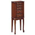 Emily Jewelry Armoire - Warm Oak