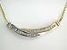14K 2 Tone Bypass Diamond Necklace