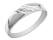 Diamond Men's Wedding Band in White Gold 5mm