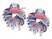 Set of 2 USA PATRIOTIC HAIR TUTUS! Pony Tail Tyes