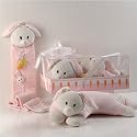 Bailey the Bunny Cashmere Soft Booster Pillow and Growth Chart Gift Set