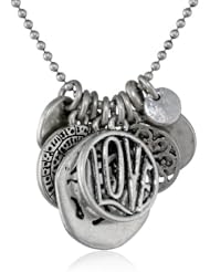 Lucky Brand Silver Charm Necklace, 18"