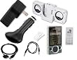 8 In 1 Accessory Bundle Combo for Microsoft Zune 80GB / 120GB Series MP3 Player: Clear Crystal Hard Case Cover, USB 2in1 Data Sync Cable, Universal USB Car Charger, Universal USB Wall / Travel / AC Adapter Charger, 3.5mm Auxillary Cable, Belt Clip, Earbud Caps with 3 different sizes and Portable Foldable Speaker Dock by HappyZone