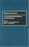 Review Greenwood Press  / Women in Law: A Bio-Bibliographical Sourcebook