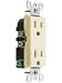 Leviton 15 Amp NEMA 5-15R 2 Pole 3-Wire Tamper Resistant Decora Duplex Receptacle