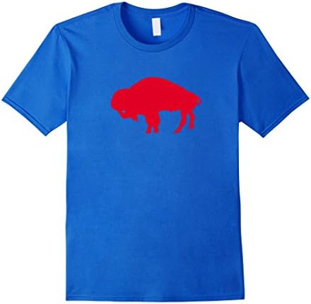 Men's Retro Buffalo Logo - Football Fans Shirt XL Royal Blue