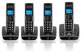 BT Synergy 5500 DECT Quad Cordless Phone with Answer Machine - Black / Silver