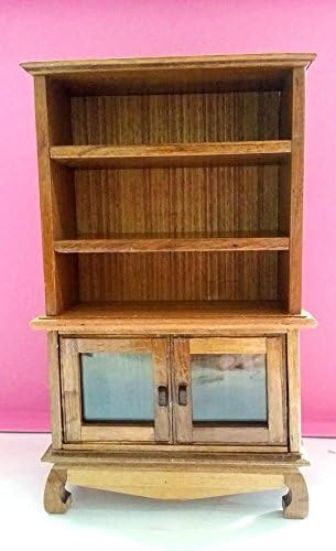 SMALL WOOD MINIATURE DISPLAY CASES CABINET Showcase teak thai handmade Vintage