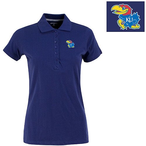 NCAA Women's Kansas Jayhawks Spark Polo (Dark Royal, Small)