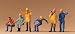 Preiser 10037 Crane Personnel (Pack of 6) HO Gauge