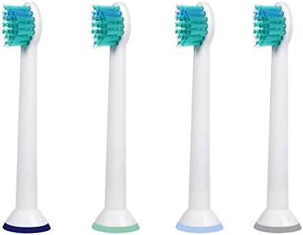 4 pcs Replacement Brush Heads Compatible with Philips Sonicare Electric Toothbrush - Model HX-6024 - by FolksCare(TM)