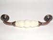 Top Knobs-Chateau Collection M85 D-Handle in Old English Copper and Bone Crackle