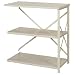 Lyon DD8232 8000 Series Open Counter High Shelving Add-On with 3 Traditional Shelves, 36" Width x 18" Depth x 39" Height, 650 lbs Capacity, Dove Gray