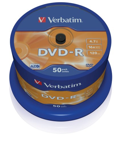 Verbatim DVD-R 16x Speed 50er Spindel DVD-Rohlinge