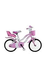 Frejus Bicicleta City Bimba 16" Lusso Blanco / Rosa