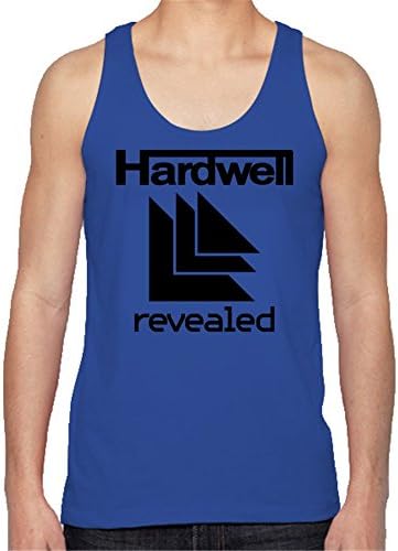 Hardwell Cotton Tshirt McEvain Mens Tank Top Rock Tees A0171 Royal Blue XL