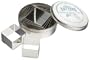 Ateco 6 Piece Plain Square Cutter Set