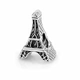 Chuvora Sterling Silver Eiffel Tower Paris Landmark Bead Charm Fits Pandora Bracelet