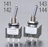 エスコ 2極双投 トグルスイッチ 防水型 125V 6A 6mm EA940DH-143