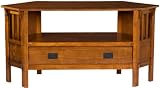 SEI Carson Oak Corner Media Stand