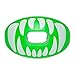 Battle Predator Oxygen Mouthguard, Neon Green