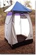 Paha Que Fiberglass Pole Tepee Shower and Outhouse Tent