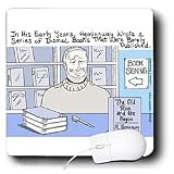 Londons Times Funny Famous Cartoons - Hemingway the Early Years - Mouse Pads