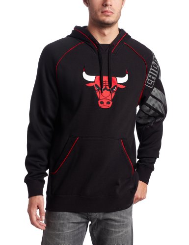 NBA Men's Chicago Bulls Hoops Pullover Hood (Black, Medium)
