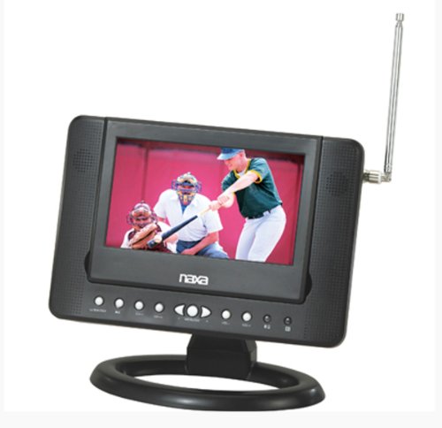 New-7 inch Naxa NTD-7561 Widescreen AC/DC Digital LCD TV w/ DVD Player and USB/SD/MMC Inputs - NTD-7561