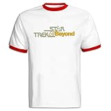 TIKE Men's Star Beyond Trek 12 Short Sleeve Ringer Tee Color Red Size XL