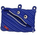 ZIPIT Monster 3 Ring Pencil Case, Royal Blue, 9"x0.7"x5.9" / 23x2x15cm (ZTM3R-AL-2)