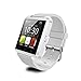 Wavefull Bluetooth Smart Jogging Watch U8, Sport Wrist Watch Uwatch Fit for Smart Phones IOS Apple Iphone Android Samsung HTC Sony Blackberry (White)