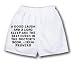 White Boxer Short with A good laugh and a long sleep are the best cures in the doctor s book. - Irish Proverb