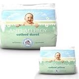 Junior Dreams Anti-Allergy 4.5 Tog Duvet/Quilt & Pillow, Cot Bed