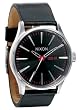 Nixon Sentry Leather Watch - Men's Black, One Size