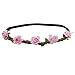 Chiffon Girls Wreath Flower Crown Garland Headbands Holiday Beach Hair Bands Elastic Headwear Set Of 9 Colors