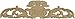 Rose Medium Applique in Alder - Dimensions: 24 x 6 x 1 inches
