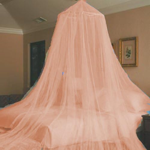Princess Bed Canopy - Fits Twin to Full (96'') (Peach)