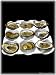White Porcelain Oyster Serving Dish Plate Platter